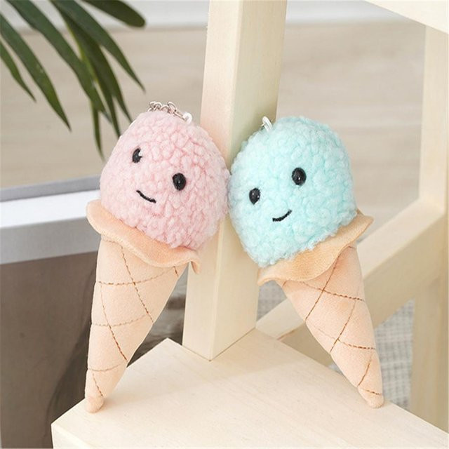 Yiran toy Eiscreme Plüsch Schlüsselanhänger, 2-teiliges Set, ab 3 Jahren - Bild 1