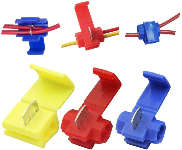 AOKIN Schnellspleiß-Kabelverbinder Set, 125 Stück, lötfreie elektrische Schnappverbinder, isolierte Draht-Crimp-Verbinder, blau - Bild 1