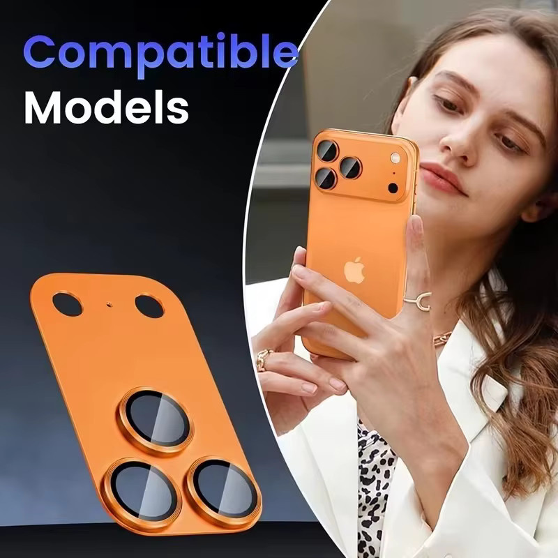 2er-Pack Ziai Coverage Ultradünner Kameraobjektivschutz mit Metallrahmen für Apple iPhone 17 Pro Max, iPhone 17 Pro und iPhone 17 Air in Blau - Bild 4