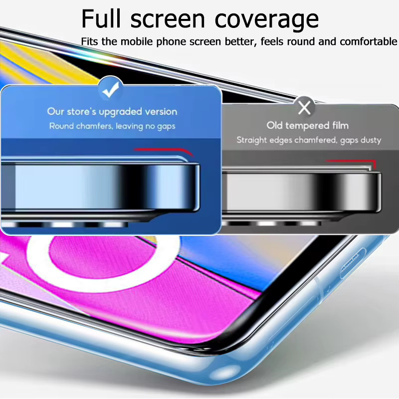 3er-Set gehärtetes Glas als Displayschutz für Realme Narzo 50A und Prime 50E, transparent, Fingerabdruck-Entsperrung kompatibel - Bild 6