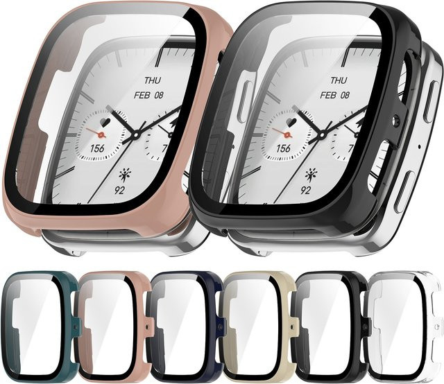 Amazfit Uhrengehäuse und Folie, PC, Roségold, transparent - Bild 1