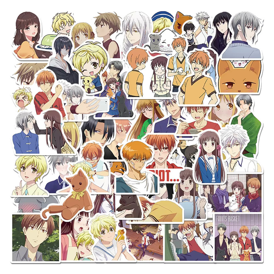 FANLU Anime Obst Korb Aufkleber, 100-teiliges Set - Bild 2