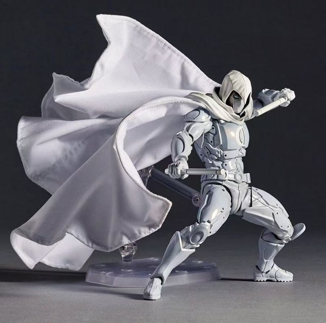 Kaiyodo Moonlight Knight Marvel Comics bewegliches Spielzeugmodell aus Kunststoff - Bild 1