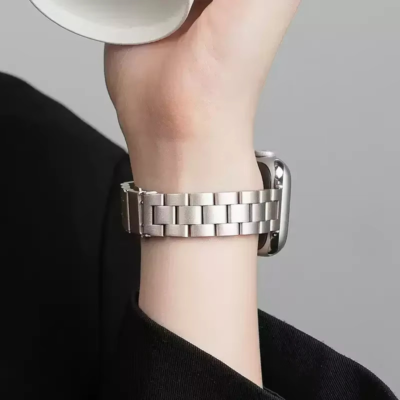 NEY Uhrenarmband Edelstahl, Silber, Unisex - Bild 4
