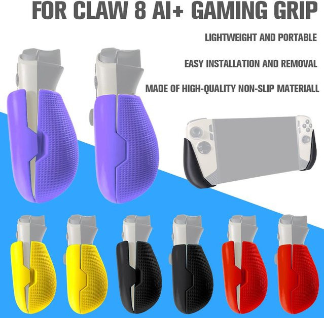 MSI Claw 8 Gaming-Griff in Purple mit weicher TPU-Abdeckung für rutschfesten Spielkomfort - Bild 1