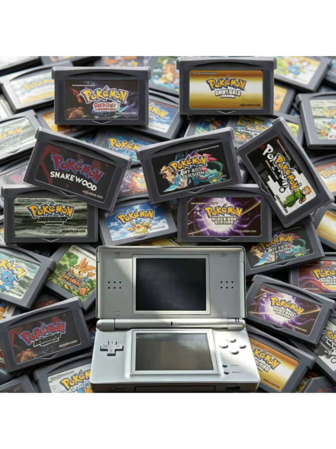Bandai Pokemon GBA Spielkassetten Bundle mit Ultra Violet Snakewood Liquid Crystal Advance Retro RPG Spielkarte in Bunt und Naturfarben - Bild 2