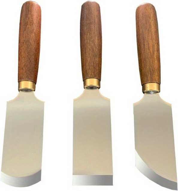 DIY Cutter Messer aus Sandelholz für Leder und Holz mit verschiedenen Mundformen zum Schneiden und Trimmen von Kanten - Bild 1
