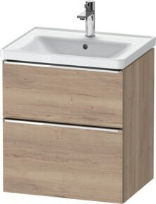 Duravit Waschtischunterschrank D-Neo in Weiß und Beige mit 1 Kasten, B/T/H: 58,4 x 45,2 x 62,5 cm - Bild 1