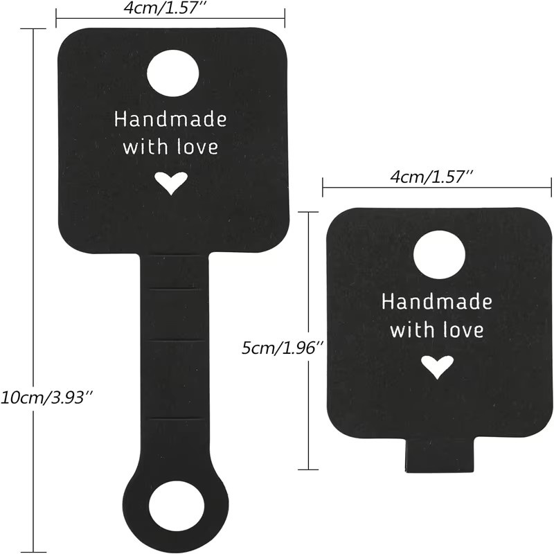 50 Stück Selbstklebende Schmuckkarten aus Papier für Halsketten, Ringe und Armbänder zur Schmuckverpackung und Präsentation - Bild 2