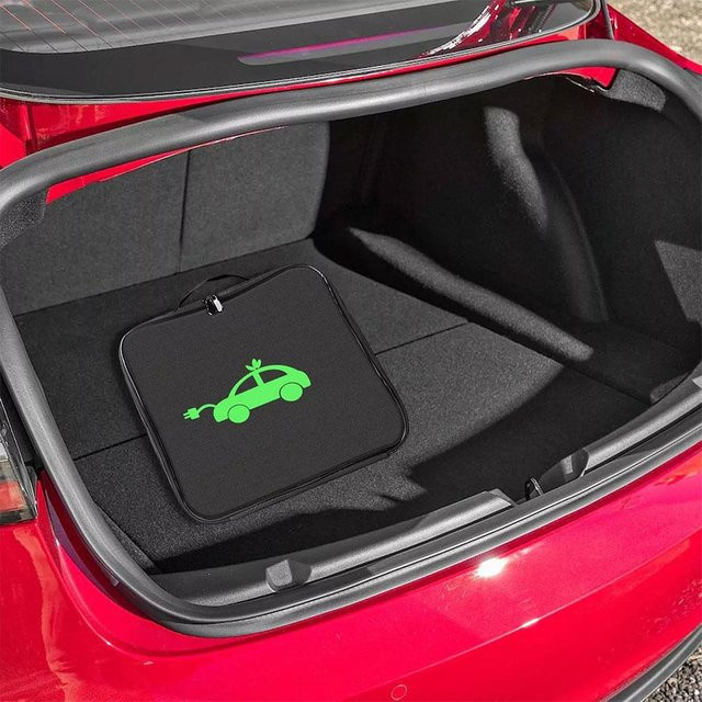 EV Kabel Organizer Tasche für Elektroauto-Ladegeräte in Schwarz, flammhemmende Ladebox mit Stoßdämpfung - Bild 1