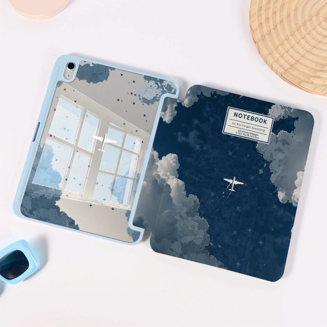 Universelle Tablet Hülle in Blau und Multicolour für iPad mini 7, Pro, Air 7/8, 10/11/41 sowie Samsung, Xiaomi, Redmi, Huawei und Honor Pad - Bild 1