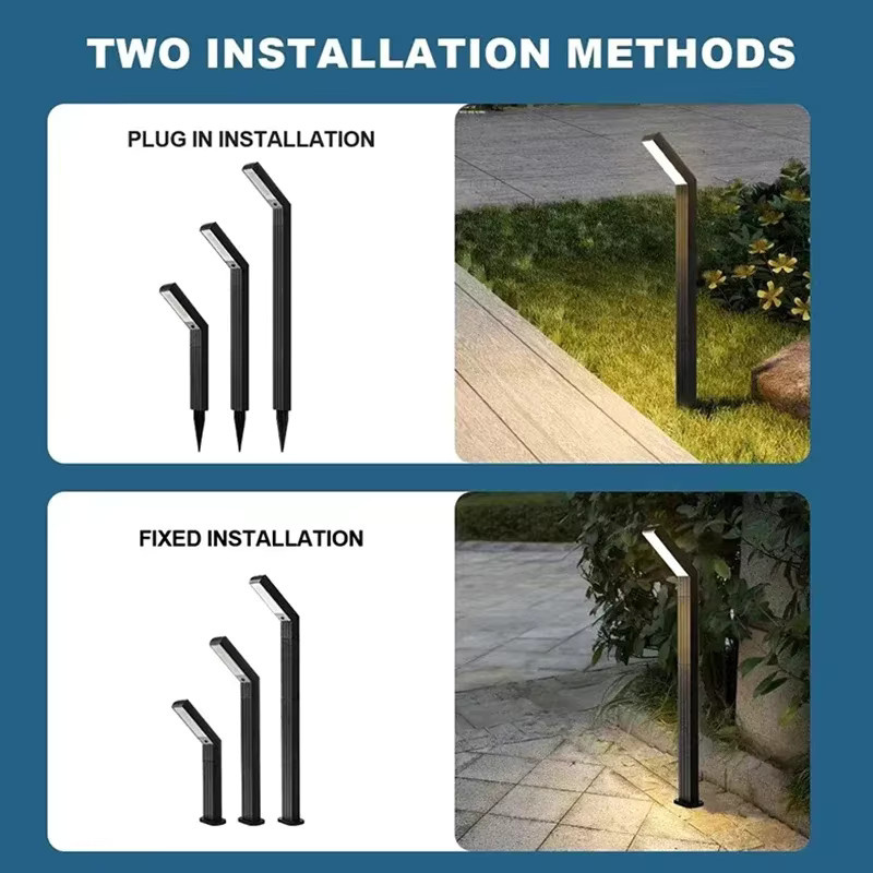 VENUSWING Solar-Außenleuchten LED-Gartenleuchten in Schwarz mit IP65 Wasserdichtigkeit für Garten, Terrasse und Gehweg - Bild 6