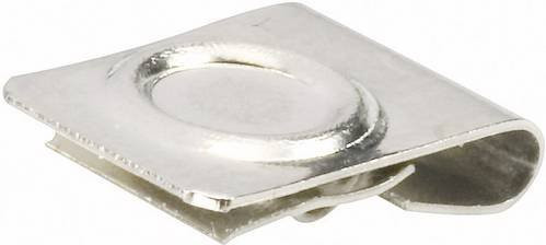 Keystone Electronics 228 Einzelkontakt 1x Mignon AA CR2 CR123 Steckmontage in Silber, B: 7,92 mm, H: 11,43 mm - Bild 1