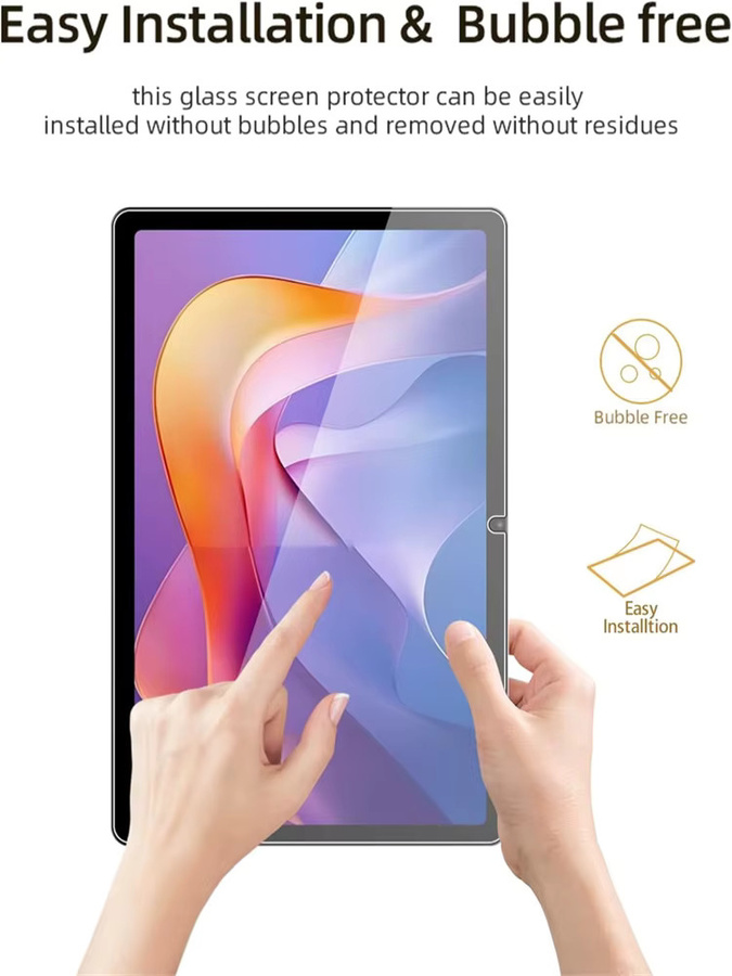 2 Stück Xiaomi Redmi Pad 2 11 Zoll Displayschutzfolie aus 9H gehärtetem Glas, transparent und kratzfest - Bild 3