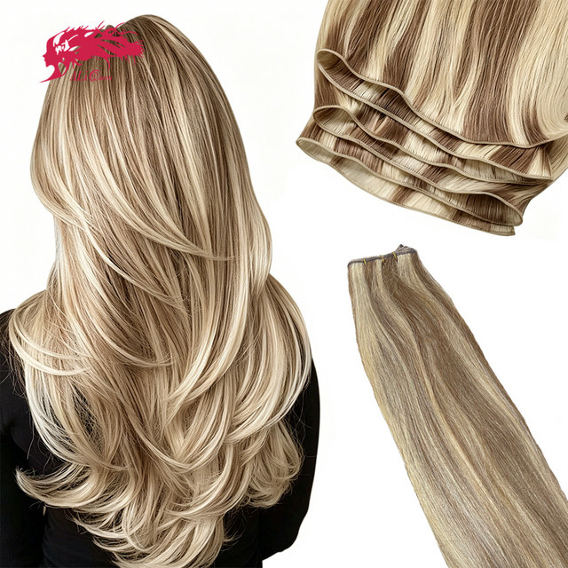 Ali Queen Genius Weft Bundles Ombre Echthaar-Extensions, 18 Zoll, 100 g - Bild 1