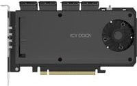 Icy Dock ExpressSlot Slide MB204MP-1B PCIe Schnittstellenkarte für SSD und RAID/Controller in Schwarz - Bild 1