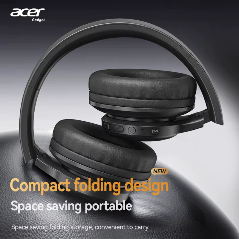 Acer Ohr559 Kabellose Over-Ear-Bluetooth-Kopfhörer in Schwarz mit High-Fidelity-Stereo-Sound und Anrufgeräuschunterdrückung - Bild 3