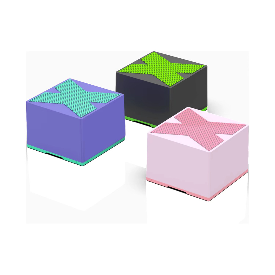 Basix Bluetooth-Lautsprecher Mini Tragbarer Kabelloser Lautsprecher mit Stereo-Kopplung und Freisprechfunktion in Green und Multicolour - Bild 2