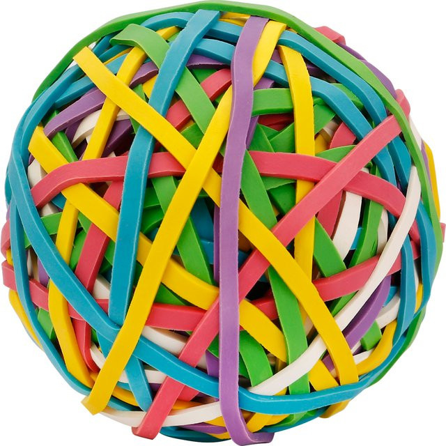 Adler Gummibandkugel mit 170 Bändern in Multicolor - Bild 1