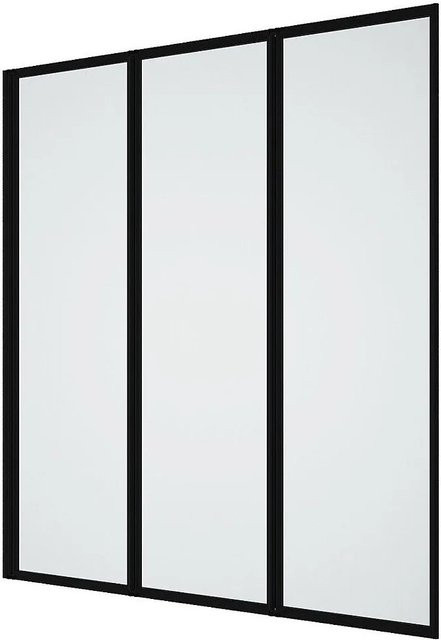Duschabtrennung District von Vente-unique in Schwarz, Breite: 120 cm - Bild 1