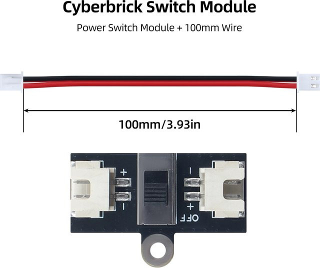 Bambu Lab Cyberbrick Switch Kit XH2.54-2Pin Netzschalterplatine und Schaltmodul in Schwarz für 3D-Drucker - Bild 1