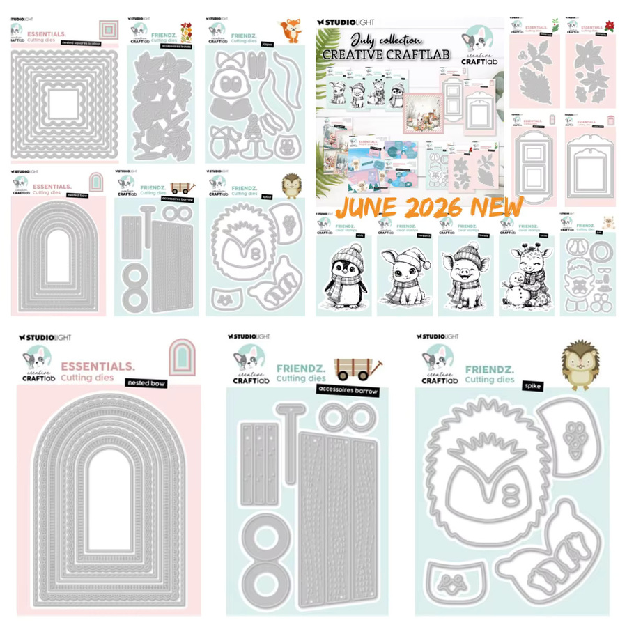 Metall-Stanzform Verschachtelte Quadrate und Muschel-Lagen in Silber für DIY Scrapbooking und Papierkarten A6 - Bild 1