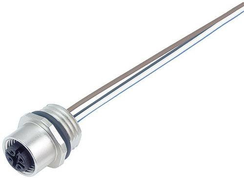 BINDER Sensor-Aktor-Einbausteckverbinder M12 Buchse 09-3442-700-05, 5 Polzahl, Silber - Bild 1