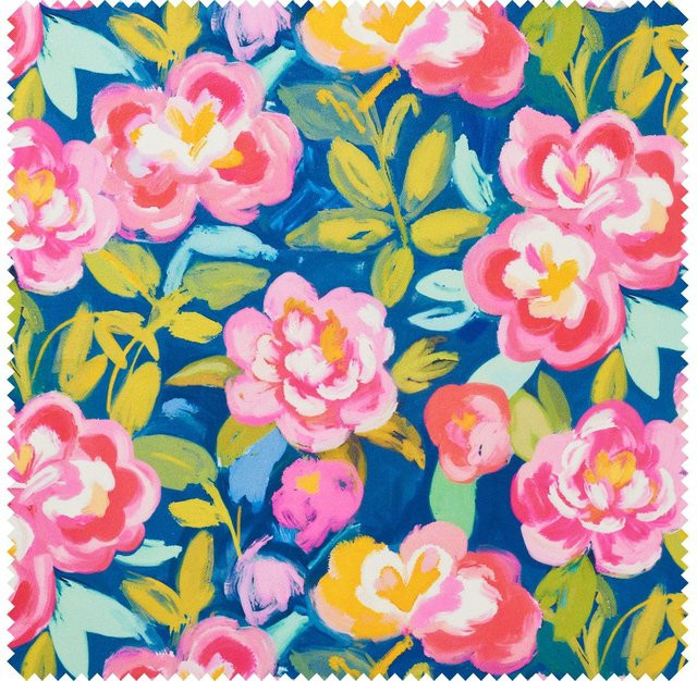 Globaltex Polyester-Stoff Travis in Pink, Blue und Multicolour - Bild 1