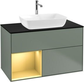 V&B Waschtischunterschrank Finion 100 in Lackausführung, Breite: 100 cm, Tiefe: 50,1 cm, Höhe: 50,1 cm - Bild 1