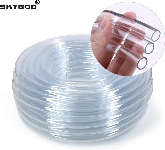 Transparenter PVC-Kunststoffschlauch für Garten und Wasserleitungen, Innendurchmesser 2 mm bis 25 mm, Länge 1 m bis 10 m - Bild 1