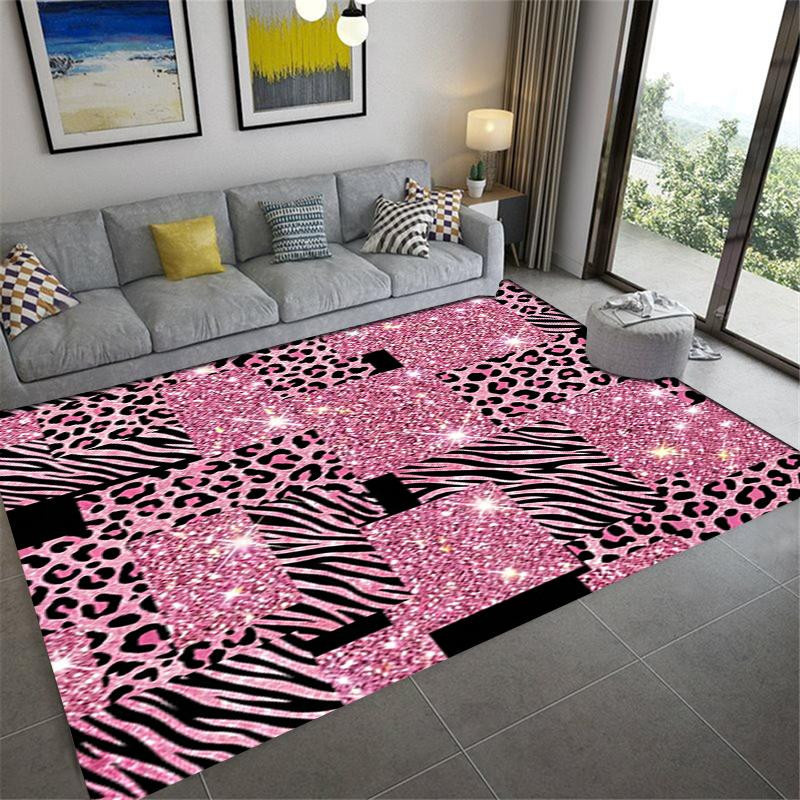 On My Love Home Y2K Teppich mit Leopardenmuster in Multicolour, rutschfest und waschbar, B/T: 60 x 40 cm - Bild 3