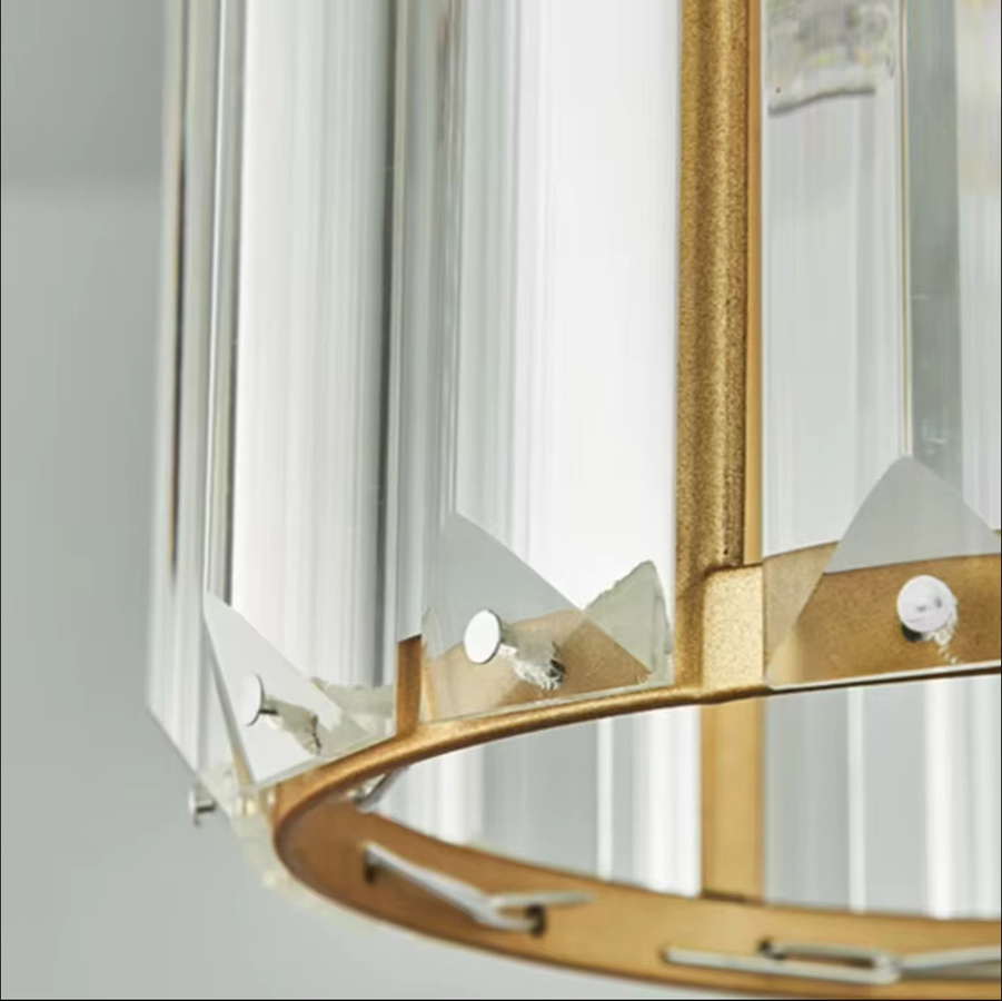 TRAZOS Kristall Kronleuchter K9 Luxus Deckenlampe mit E27 Fassung für Wohnzimmer und Schlafzimmer - Bild 3