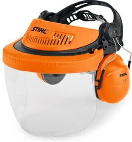 STIHL Gesichts- und Gehörschutz ADVANCE GPC 28 mit klarer Kunststoffscheibe in Orange - Bild 1