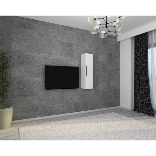 VCM Wandregal Arila XL Senkrecht aus Holz in Weiss, B: 30 cm, H: 115 cm, T: 30 cm - Bild 2