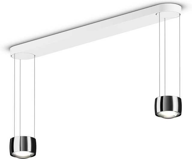 Occhio Sento sospeso due LED-Pendelleuchte in Dark Chrome mit Glas-Ausführung, dimmbar, warmweiß 3000K, höhenverstellbar 50-200 cm - Bild 1