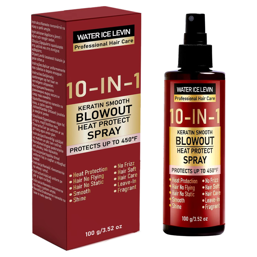 Water Ice Levin Hitzeschutzspray mit Keratin, Hyaluronsäure & Biotin - Bild 6