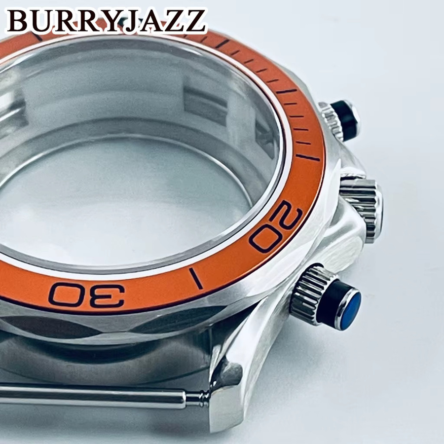 BURRYJAZZ Uhrengehäuse Seamaster 300, Quarz-Chronograph, Edelstahl, Silber, 40 mm - Bild 2