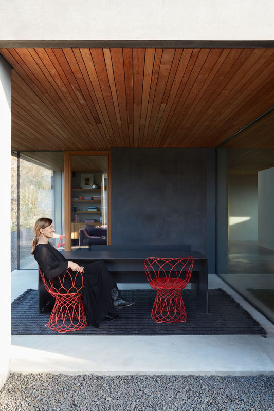 Nomad Rubber Rug Schwarz aus Polypropylen für Wohnzimmer, Garten und Terrasse - Bild 2