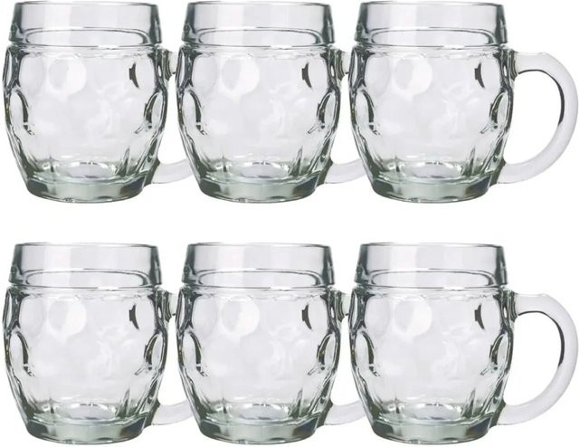 Ich-Zapfe Bierkrug Tübinger 6er Set aus Glas, transparent, 0,5 l pro Krug - Bild 1