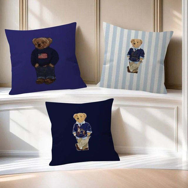 Beast Kingdom Flauschiger Bären-Polo Kissenbezug als dekorative Kissenhülle für dein Sofa - Bild 1