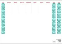 ZETTLER Schreibunterlage mit 3-Jahres-Kalender in Weiß, B/H: 59,5 x 42,0 cm - Bild 1