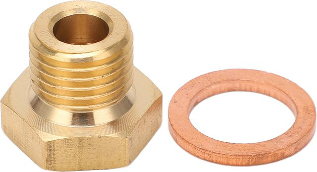 Qiilu Universal Temperaturanzeige Sender Adapter von 1/8 Zoll NPT auf M14x1.5 männlich in Gold - Bild 1