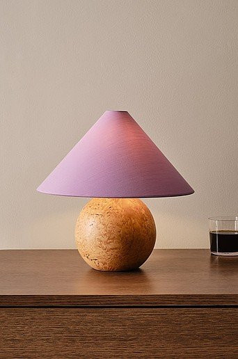 Jotex Lampenschirm SCILLA Kegelform in Lila Multicolour Durchmesser: 30 cm - Bild 1
