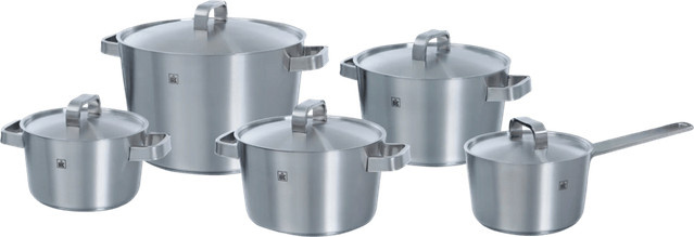 BK Conical+ 5-teiliges Topfset aus Edelstahl in Silber - Bild 1