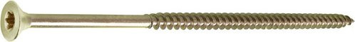 GECCO Spanplattenschrauben Torx aus Stahl in Gold, 200 Stück, Durchmesser: 5 mm, Länge: 120 mm - Bild 1