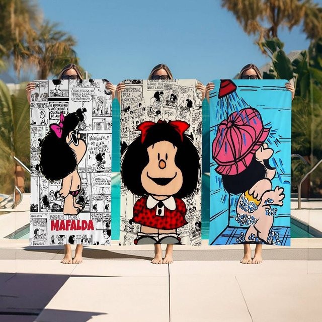Beast Kingdom Strandtuch Mafalda Cartoon Microfaser Multicolor - Bild 1