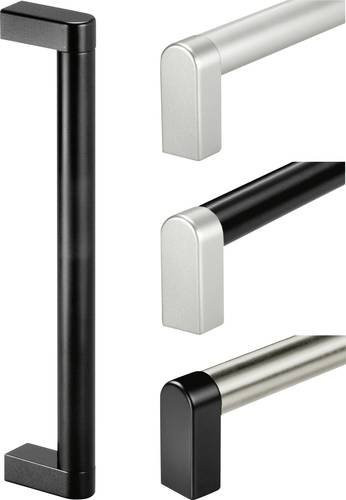 Rohde Rohrgriff Schwarz Matt aus Aluminium L 320 mm, B 25 mm, H 61 mm - Bild 1
