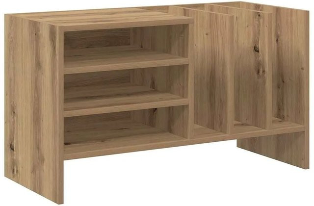vidaXL Schallplattenschrank mit Regal in Artisan-Eiche, Braun, B/T/H: 78,5 x 35 x 45 cm - Bild 1