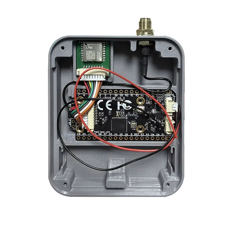 Aideepen V4 OLED Solar LoRa 32 Entwicklungsboard mit GPS, ESP32, WiFi und BLE in Grau - Bild 2