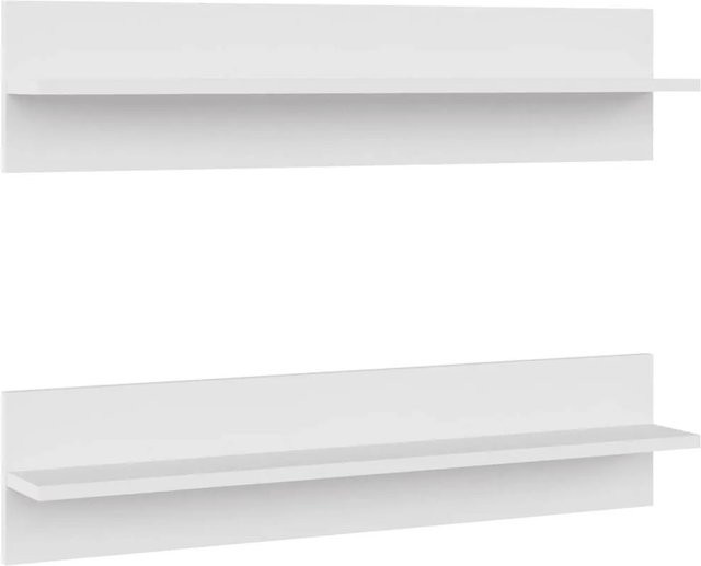vidaXL Wandregale 2er-Set Weiß Modern B/T/H: 80 x 11,5 x 18 cm - Bild 1